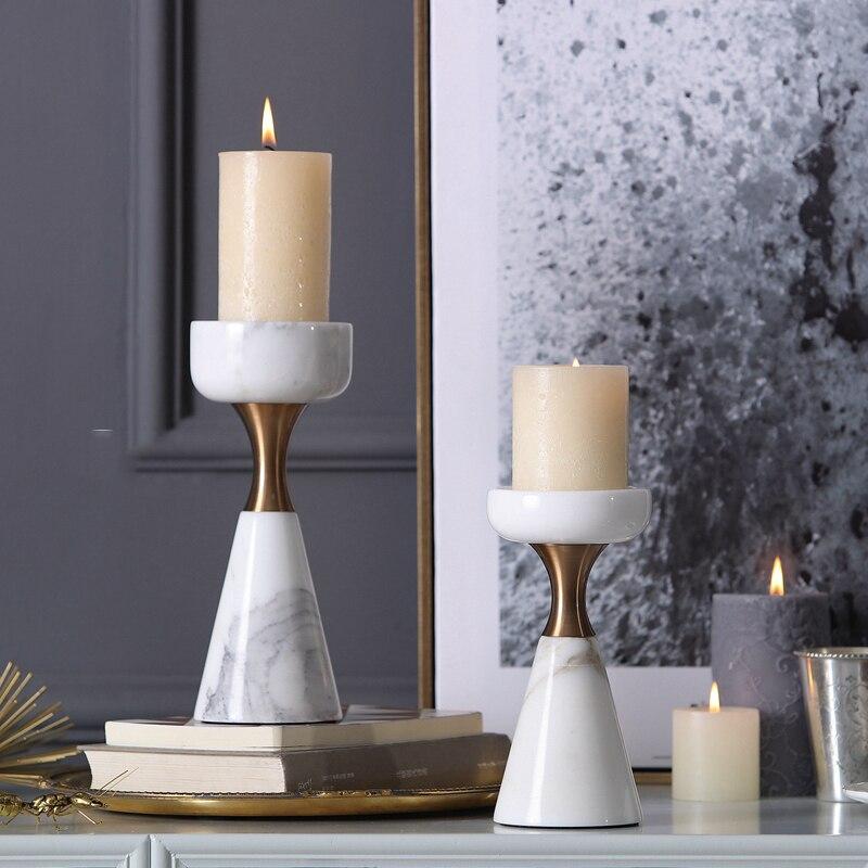 Marble Marvel: Candle Holder