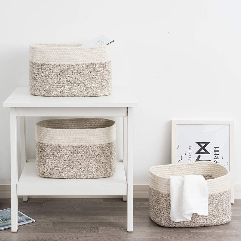 Cotton Craft Rectangular Storage Basket