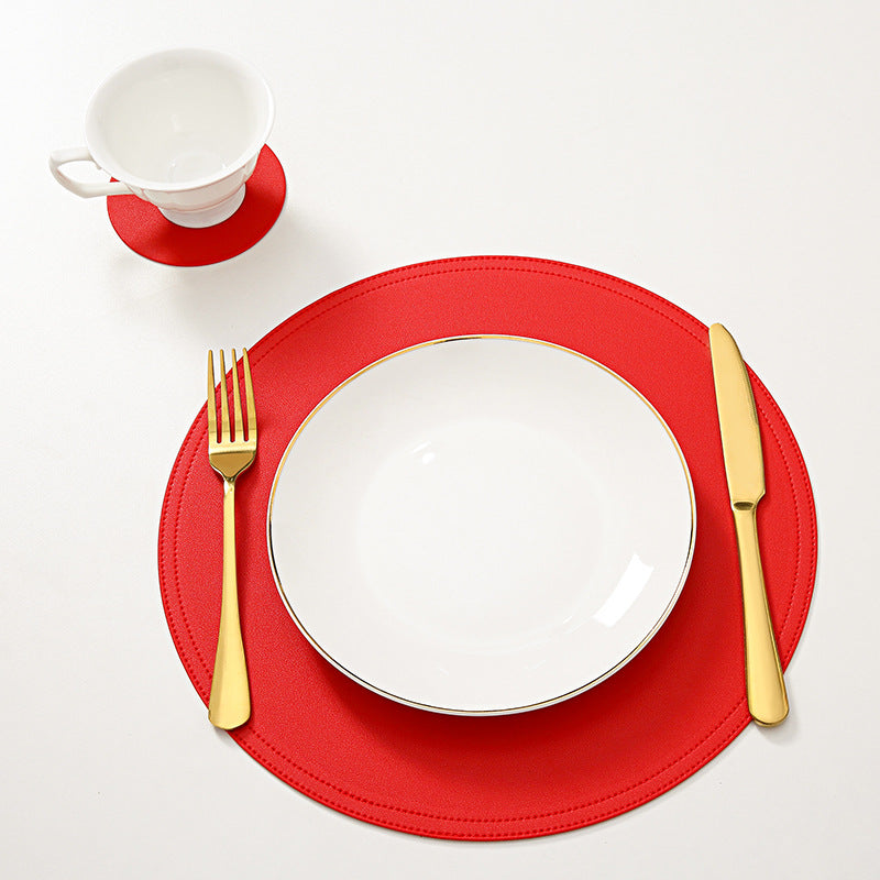 Vibrant Elegance: Colourful Leather Placemats