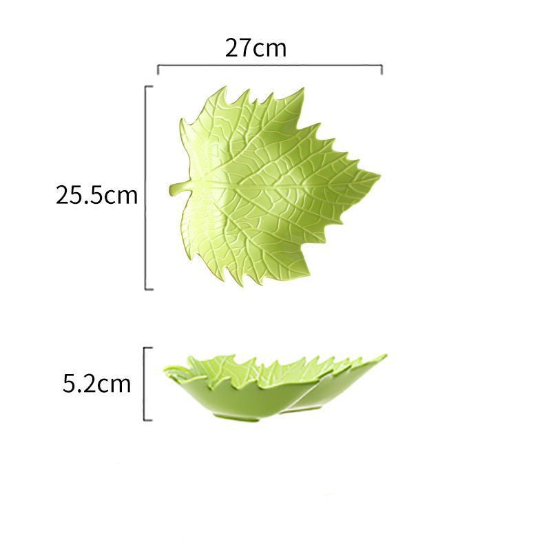 Vibrant Leafy Ceramic Decorative Dish