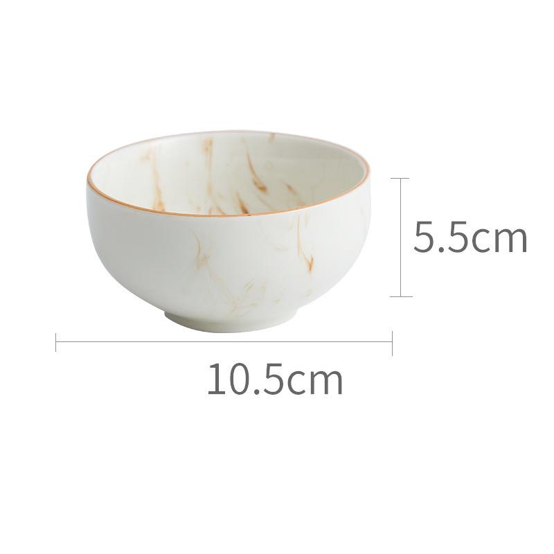 Earthen Elegance Marbled Ceramic Dinnerware