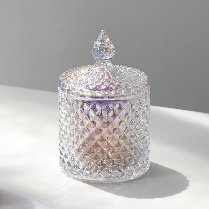 Deco Glow Artisan Glass Storage Jar