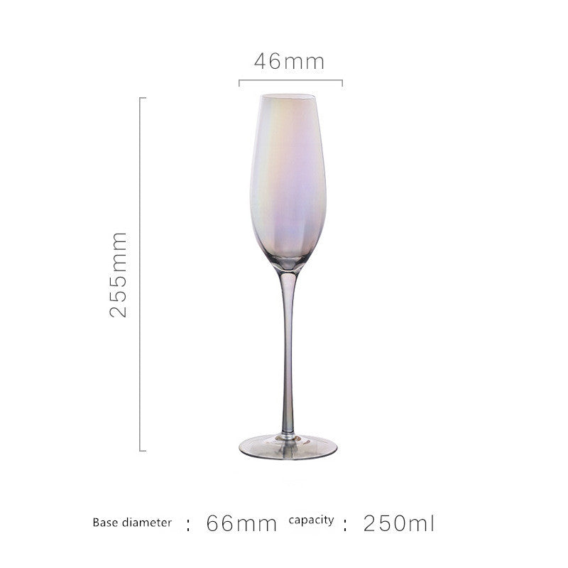 Opulent Aura: Colourful Champagne Glass Set