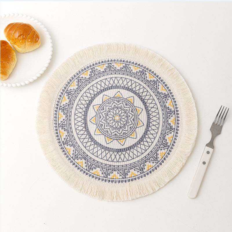 Bohemian Mandala Fabric Placemat