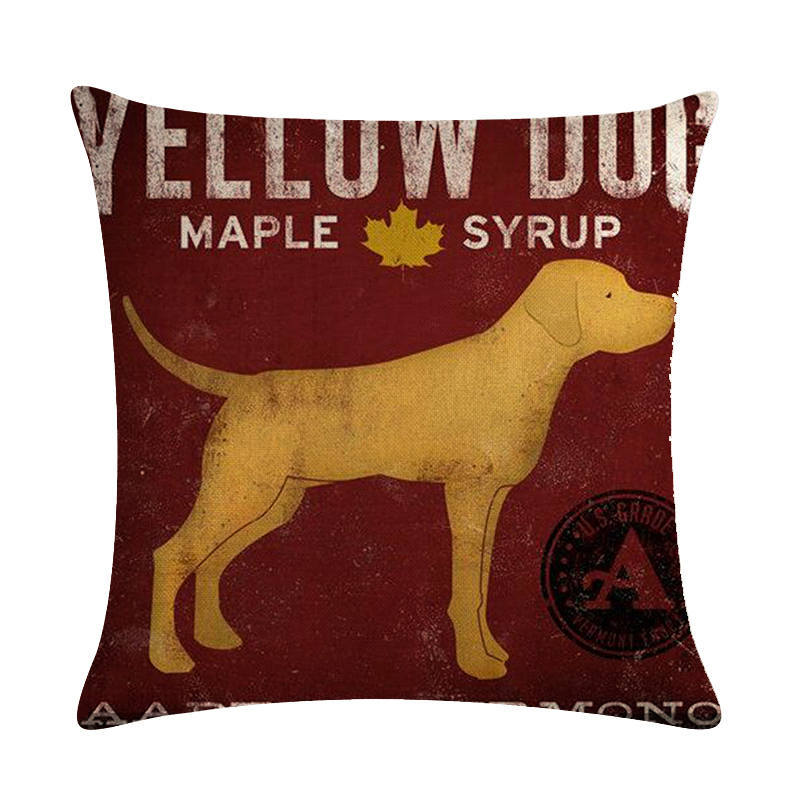 Vintage Paws: Dog-Themed Cushion Covers