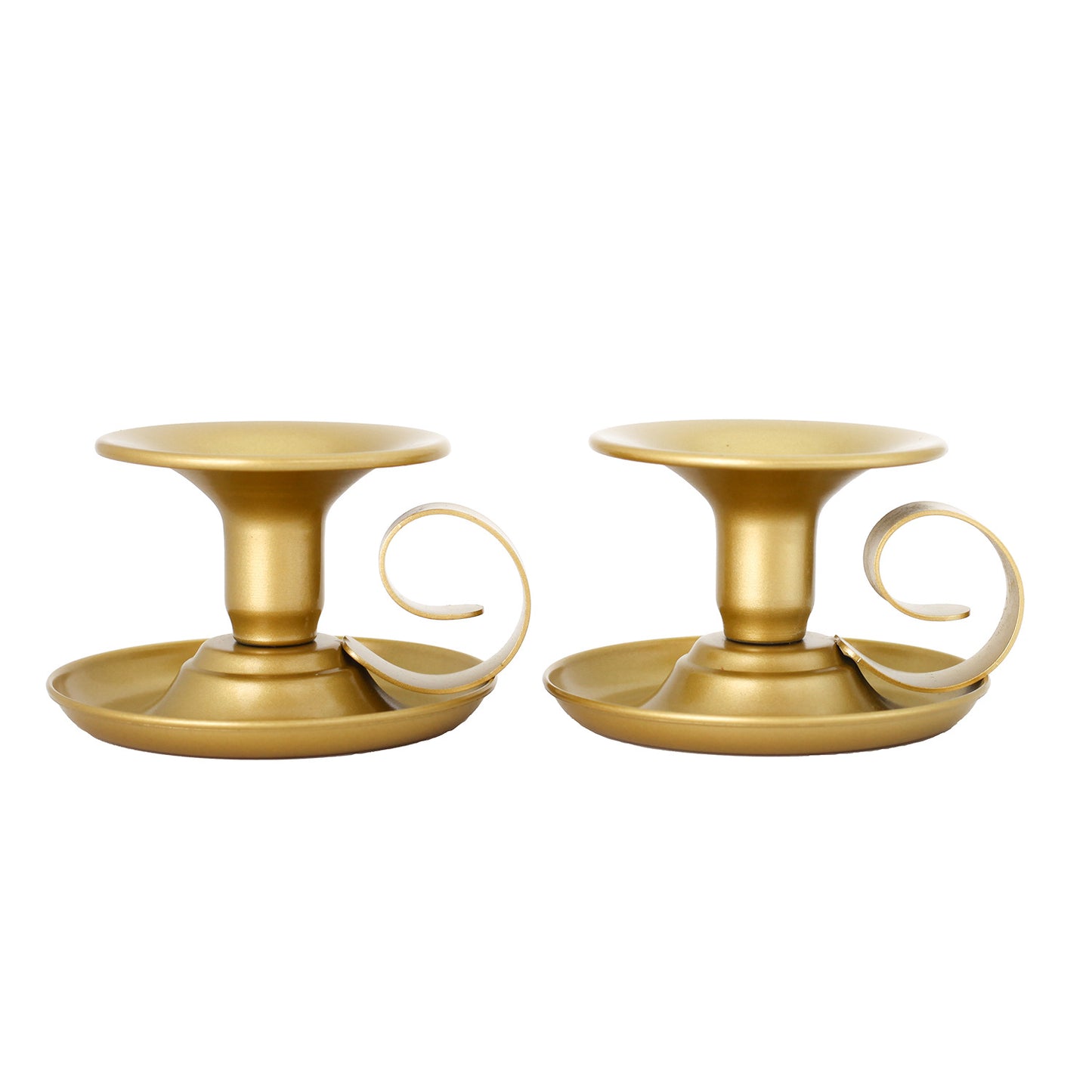 Golden Elegance Tea Cup Metal Candle Holder