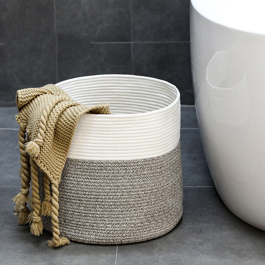 Cotton String Serenity: Colour Matching Household Storage Basket