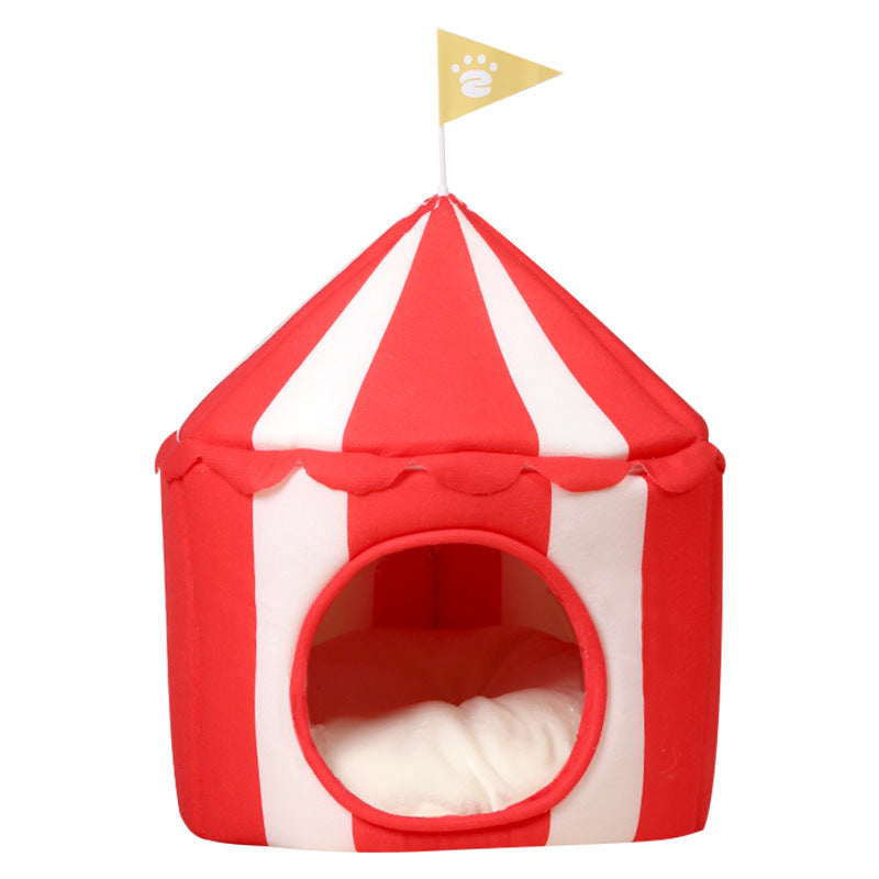 Circus Comfort: Circus-Themed Pet Bed