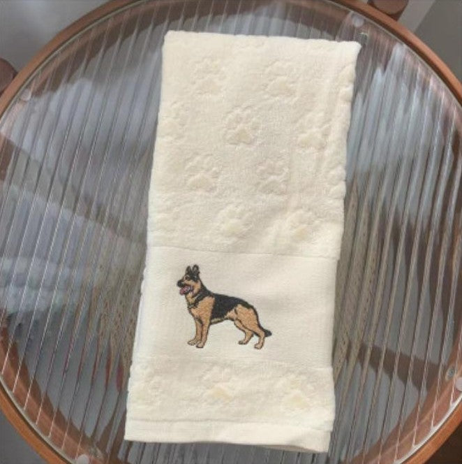 Pawsome: Dog Embroidered Towels