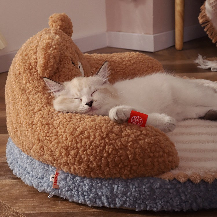 Snuggle Bear Cozy Pet Bed