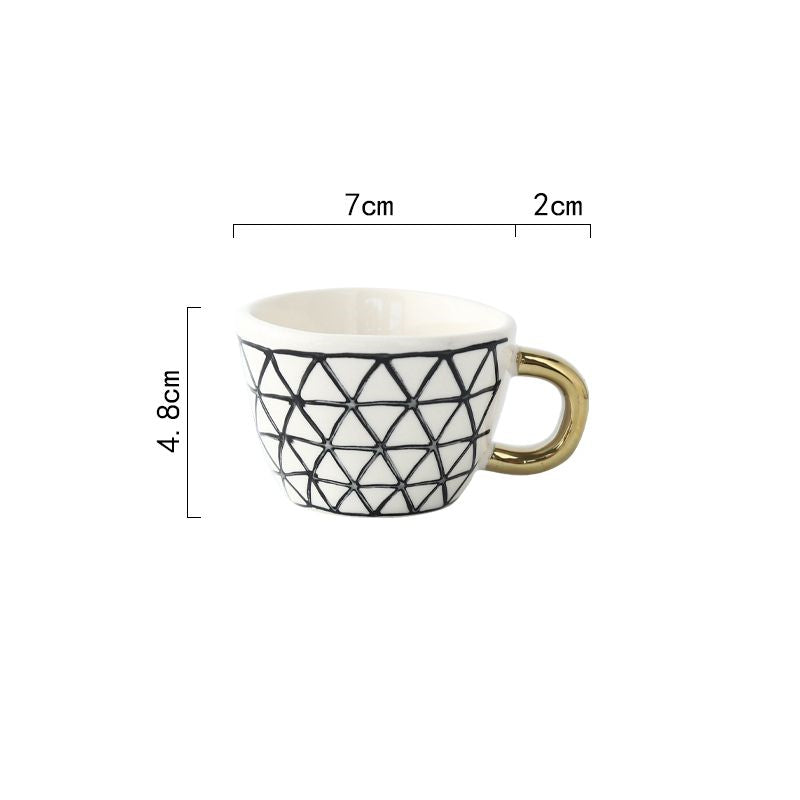 Artisan Elegance: Patterned Teacup