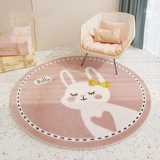 Children's Room Round Cashmere Rug