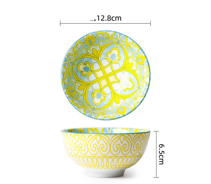 Printed Patterned Ceramic Tableware