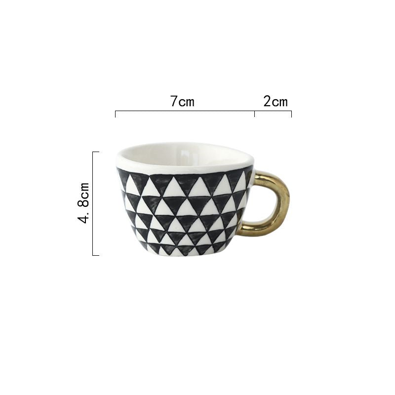 Artisan Elegance: Patterned Teacup