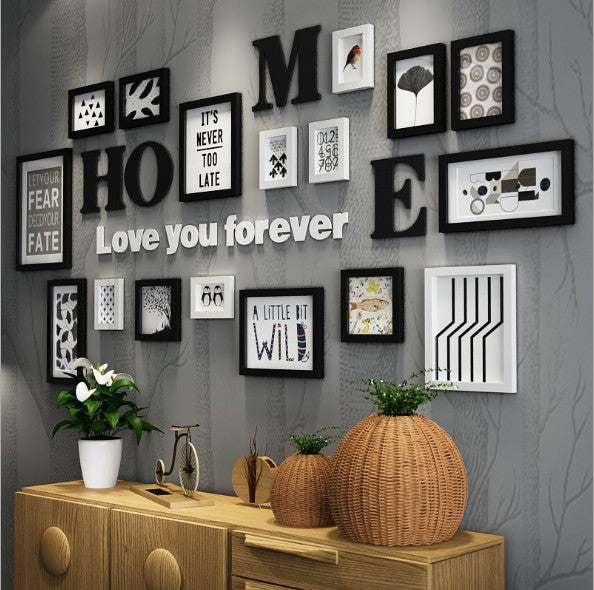 Artisan Wood Photo Collage: Wall Hanging Frames