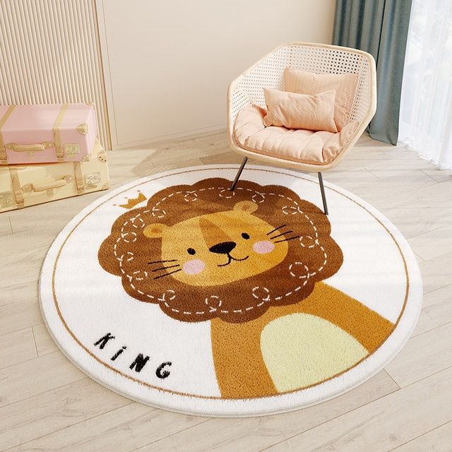 Children's Room Round Cashmere Rug