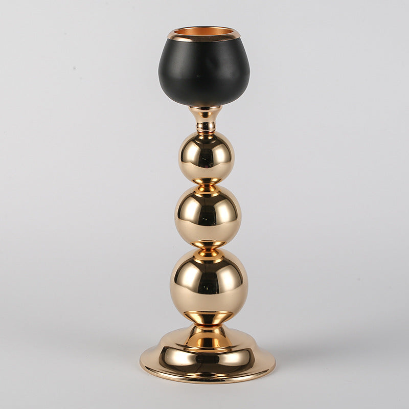 Black and Gold Candle Holder