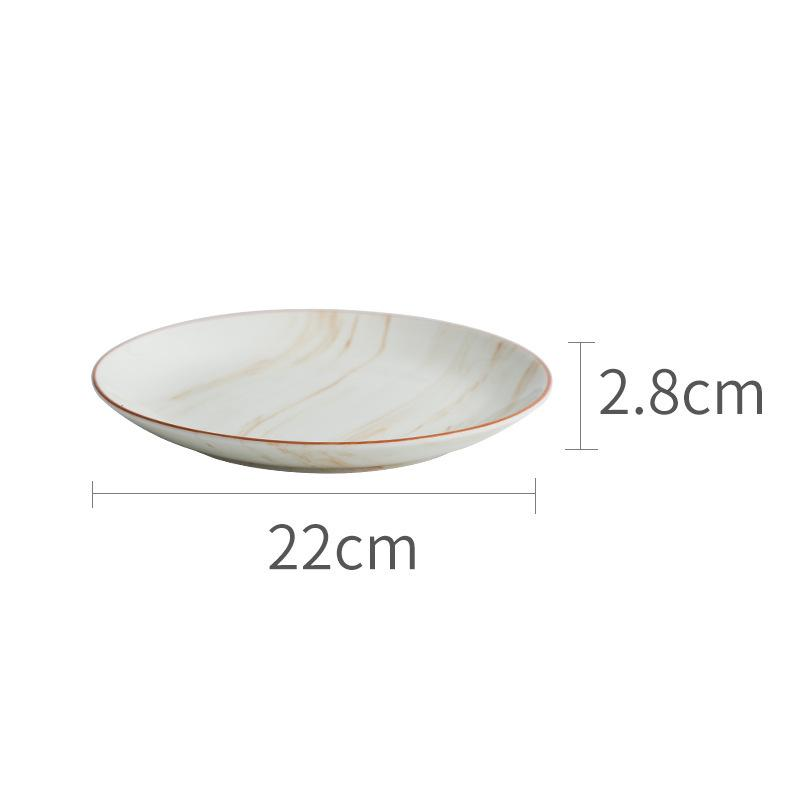 Earthen Elegance Marbled Ceramic Dinnerware