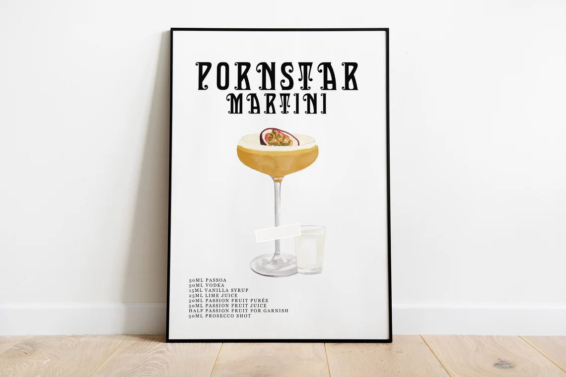 Vintage Spirits: Classic Cocktail Wall Art