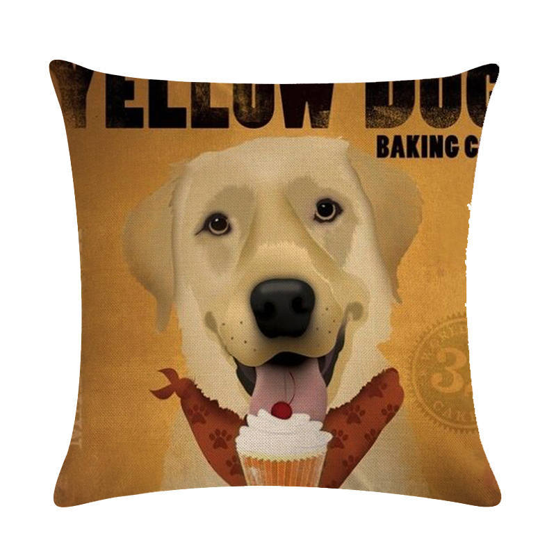 Vintage Paws: Dog-Themed Cushion Covers