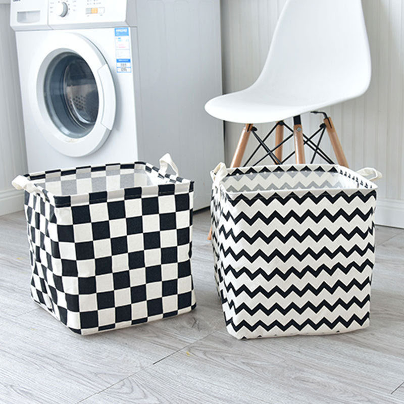 Mono Fold: Monochrome Foldable Laundry Baskets