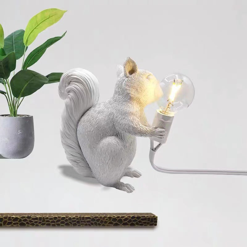 Whimsy Glow Squirrel Table Lamp