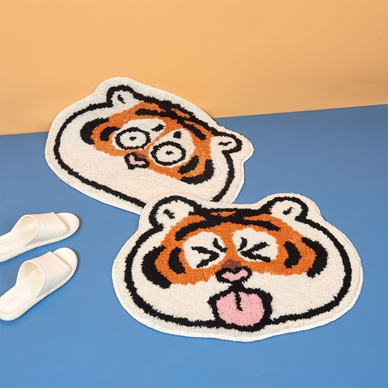 Tiger Paws: Cute Fat Tiger Floor Mat