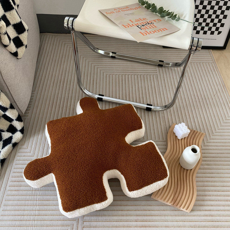 Mono Puzzle: Monochrome Puzzle Piece Floor Cushions