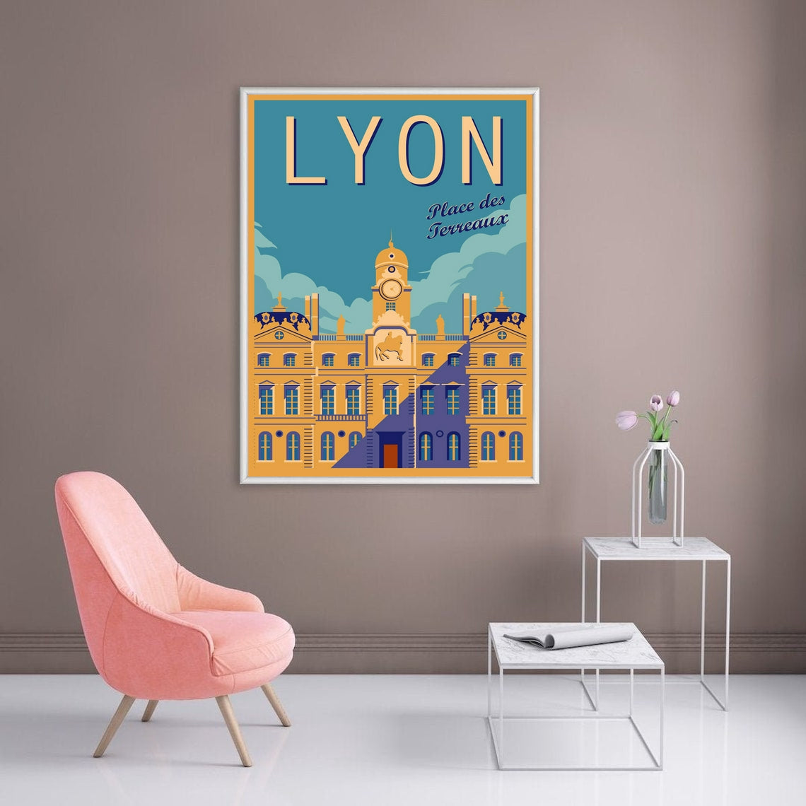 Lyon Artistry: Vintage Tours of France Wall Poster