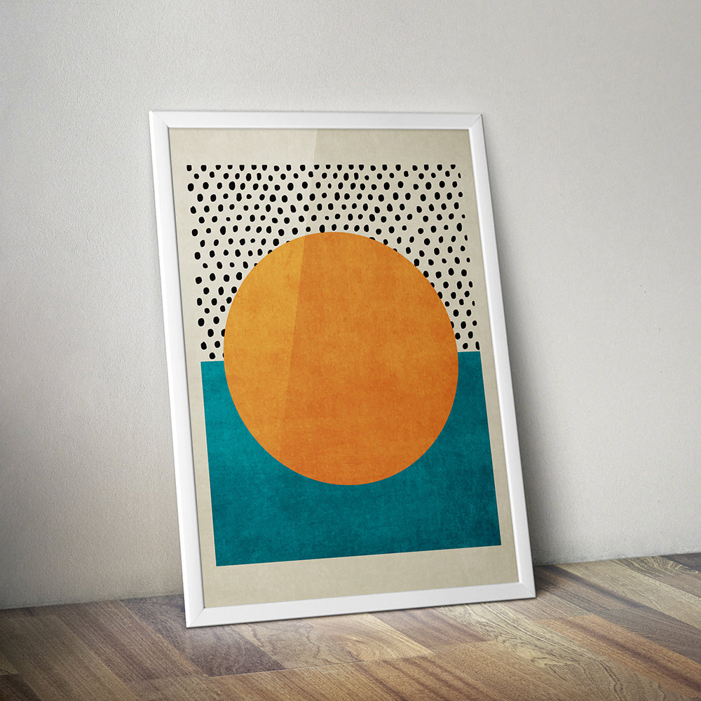 Retro Vibe Heaven Texture Abstract Poster