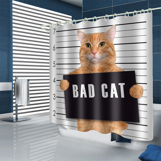 Purrfectly Hilarious Cat Shower Curtains