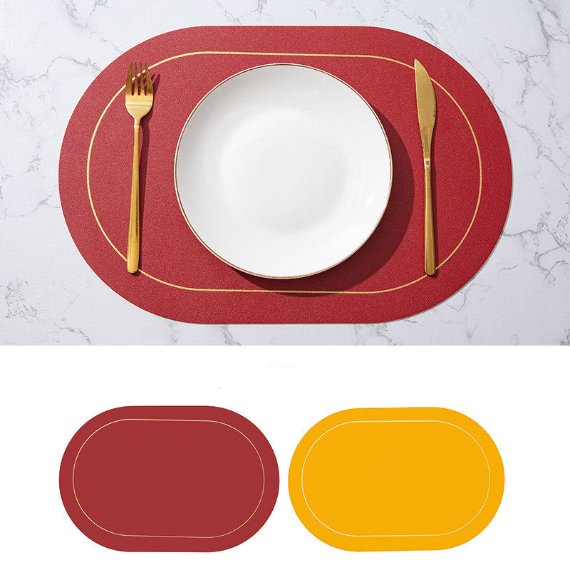 Vibrant Leather Dining Placemat