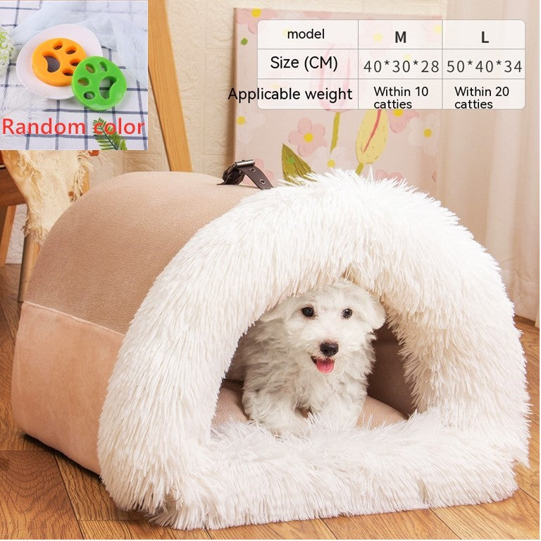 Cozy Haven Plush Pet Bed