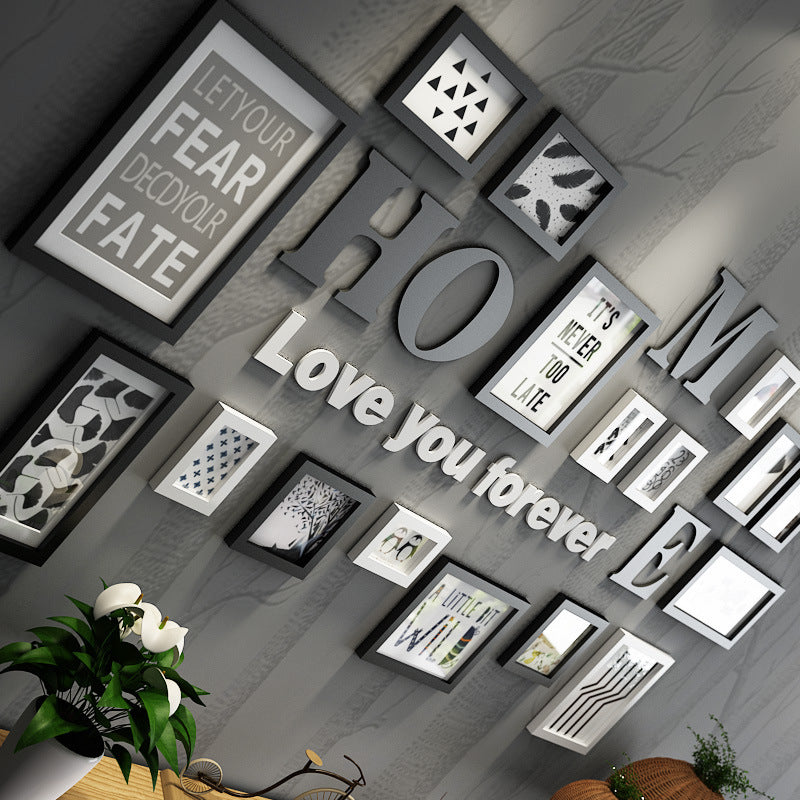 Artisan Wood Photo Collage: Wall Hanging Frames