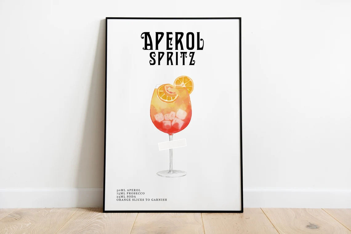 Vintage Spirits: Classic Cocktail Wall Art