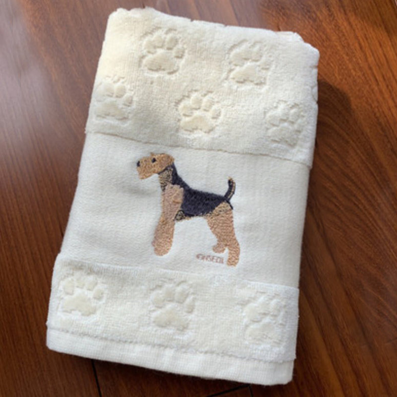 Pawsome: Dog Embroidered Towels