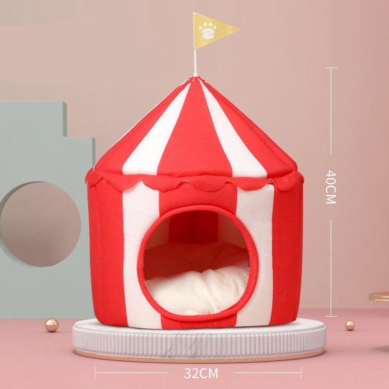 Circus Comfort: Circus-Themed Pet Bed