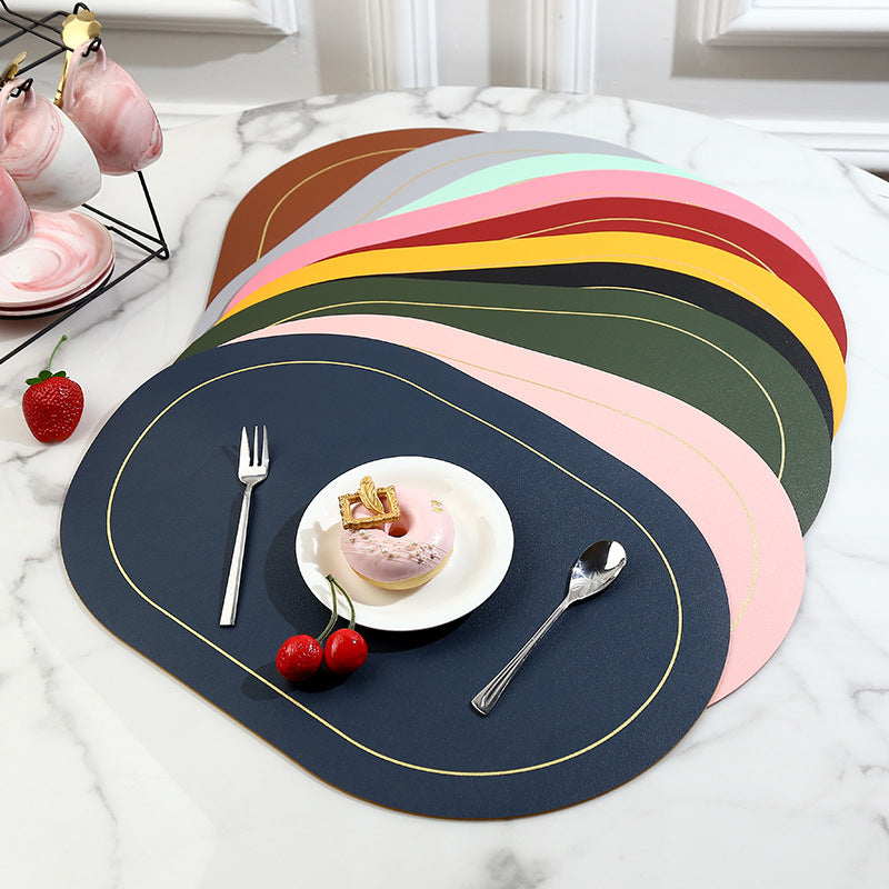 Vibrant Leather Dining Placemat