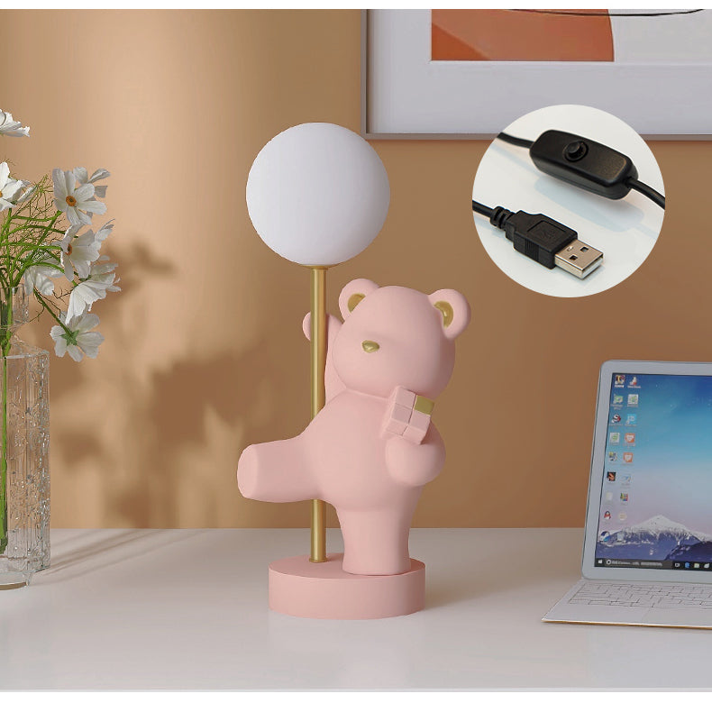 Bear Hug Glow: Cute Bear Decoration Table Lamp