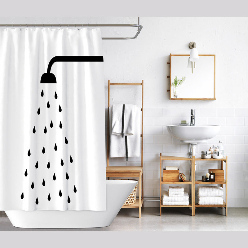 Shower Print Shower Curtain