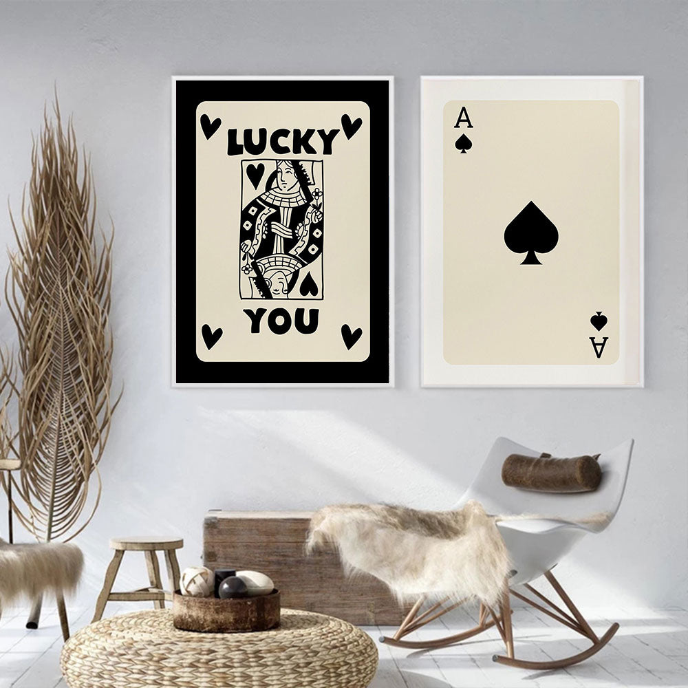 Feeling Lucky: Playing Card Wall Art