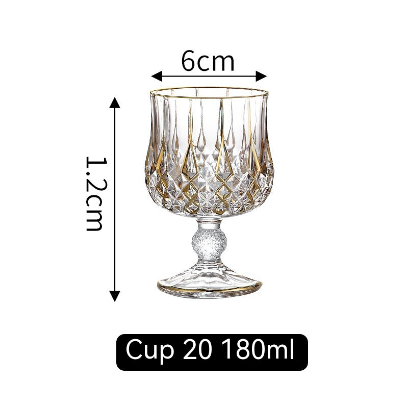 Golden Trim Whiskey Glass