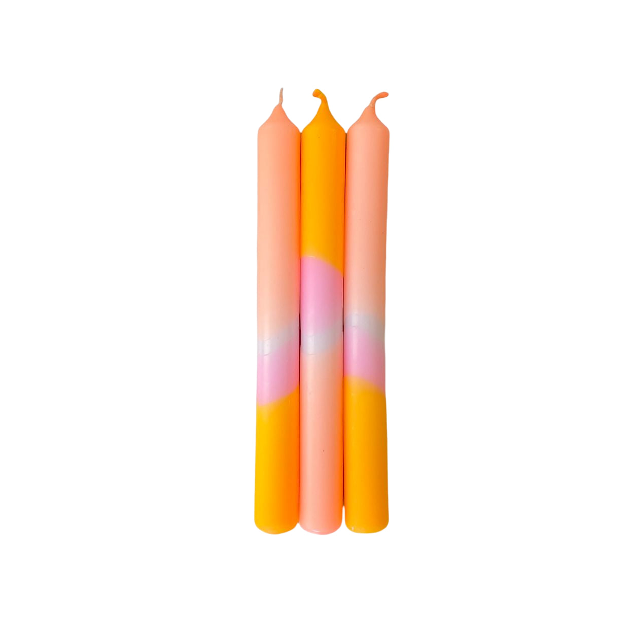 Spiral Glow: Artisanal Neon Wax Spiral Candles