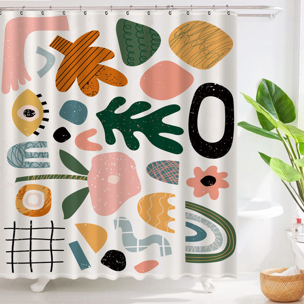 Geometric Shower Curtain