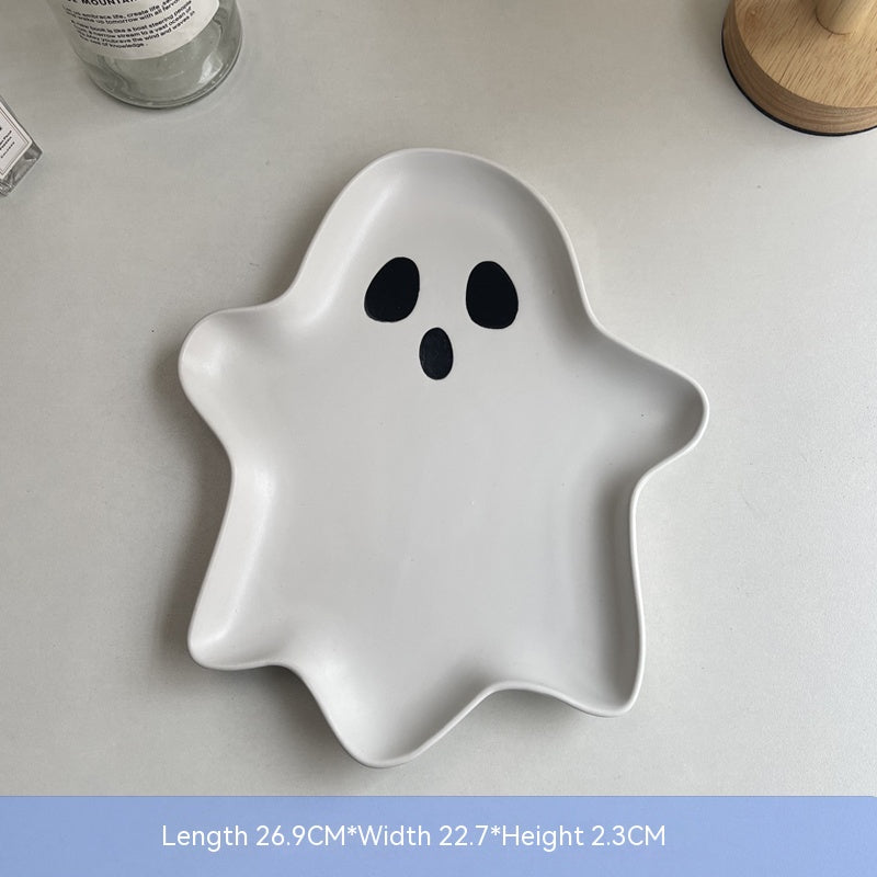 Spectral Sweets: Cute Ghost Shaped Ceramic Dish