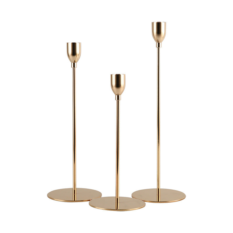 Golden Elegance Candle Holder