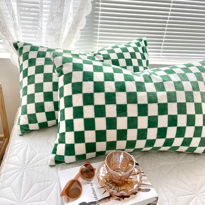 Cozy Checker Flannel Pillowcase