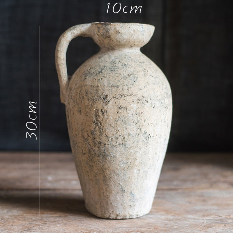 Earthen Essence Textured Red Clay Vases