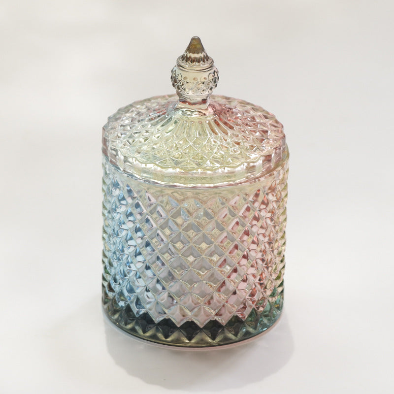 Deco Glow Artisan Glass Storage Jar