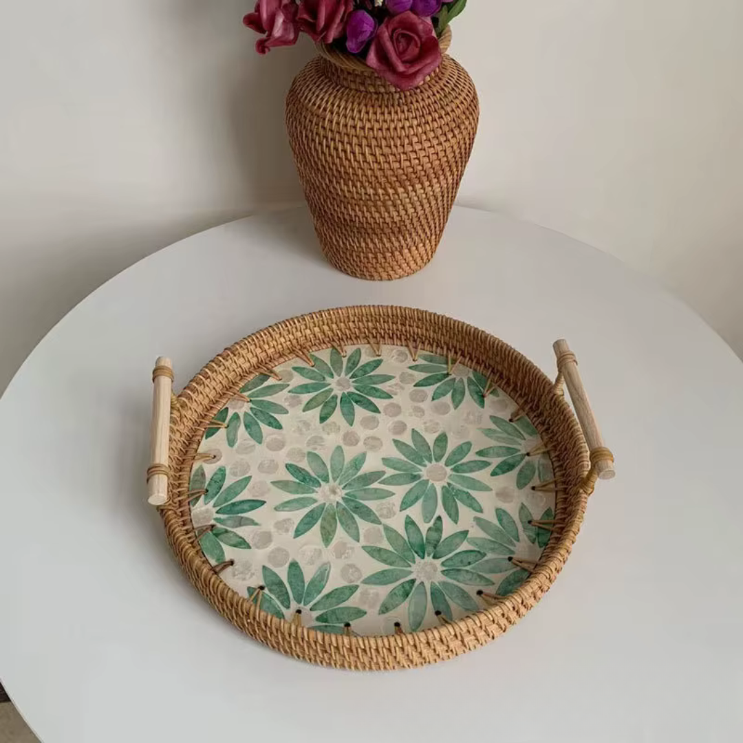 Decorative Rattan Tray